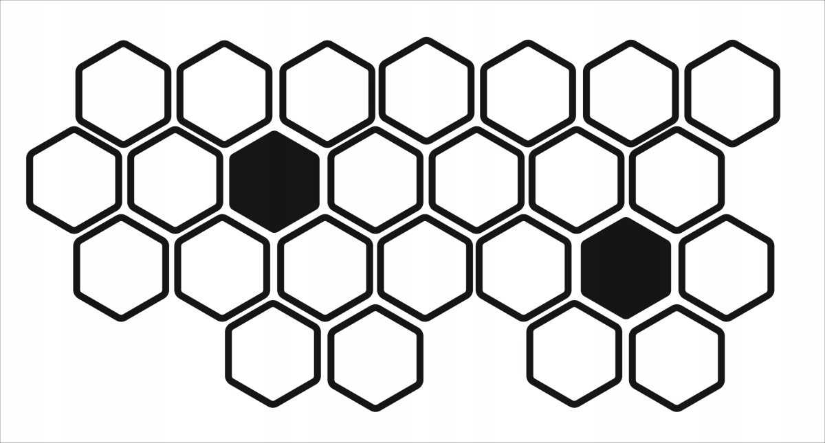 Наклейка соты на авто