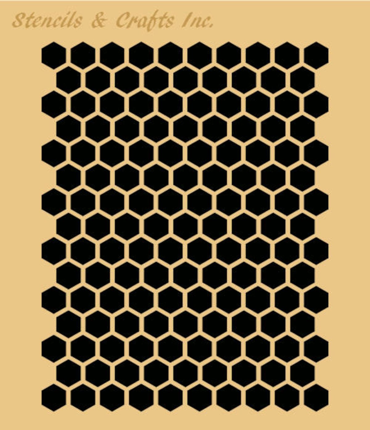 Трафарет в виде пчелиных сот