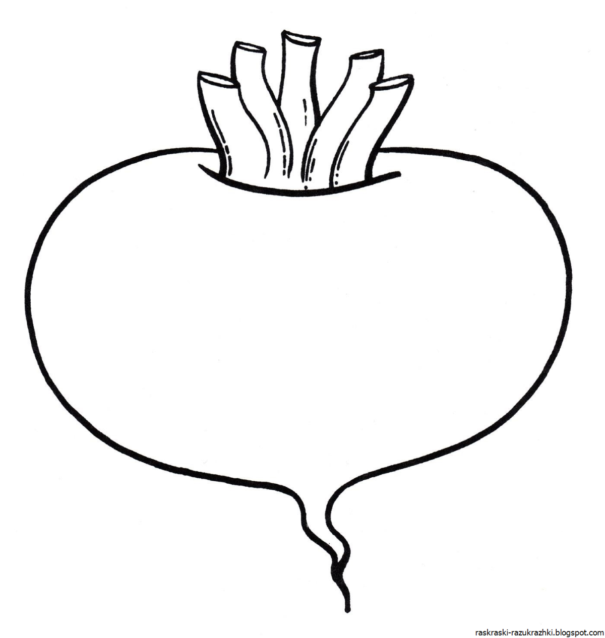 Свекла раскраска для детей