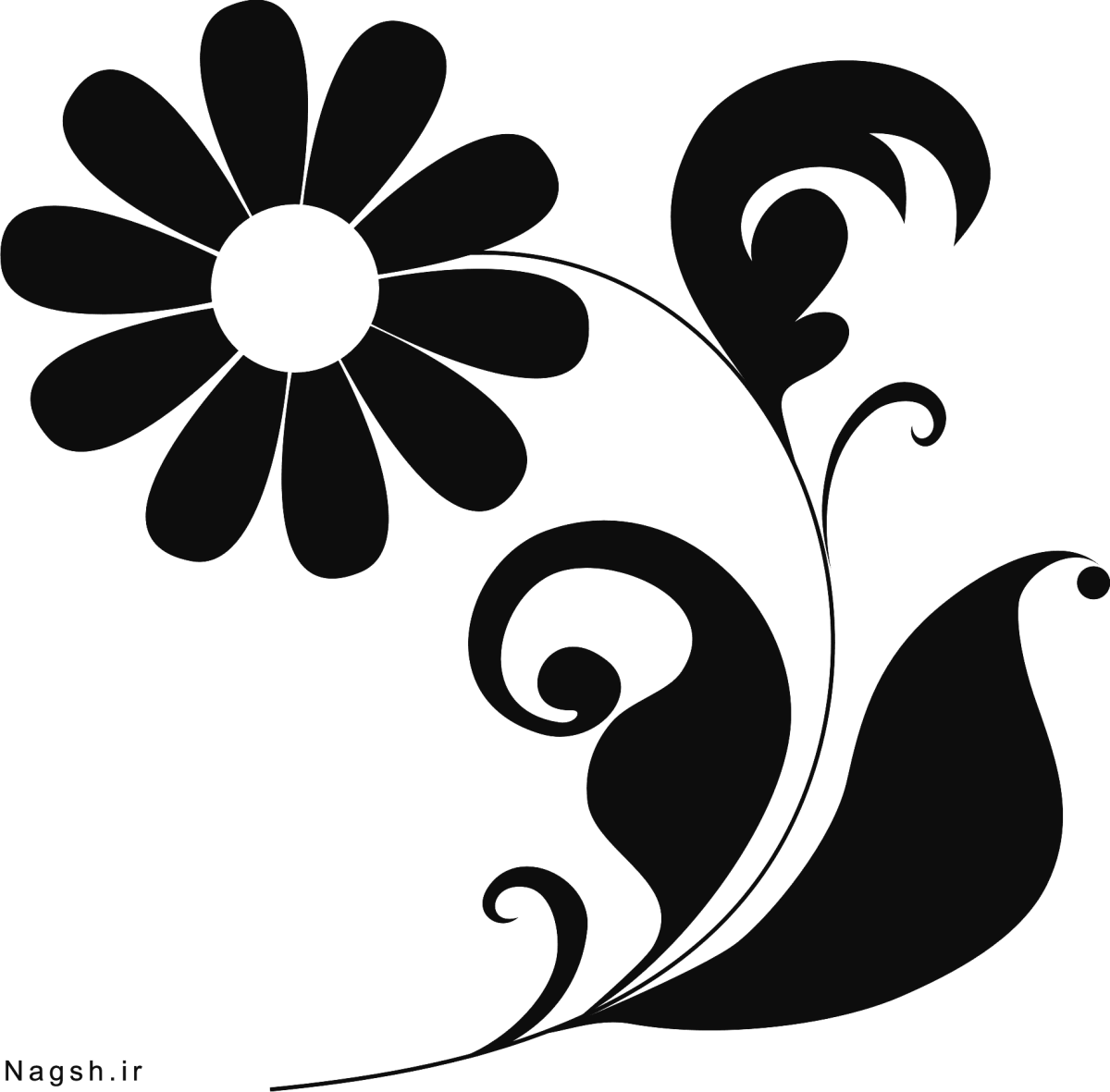 Трафареты цветов для декора крупные на стену