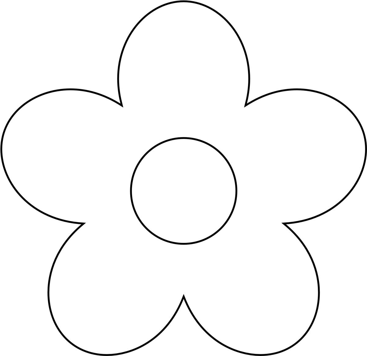 Цветы трафарет для вырезания