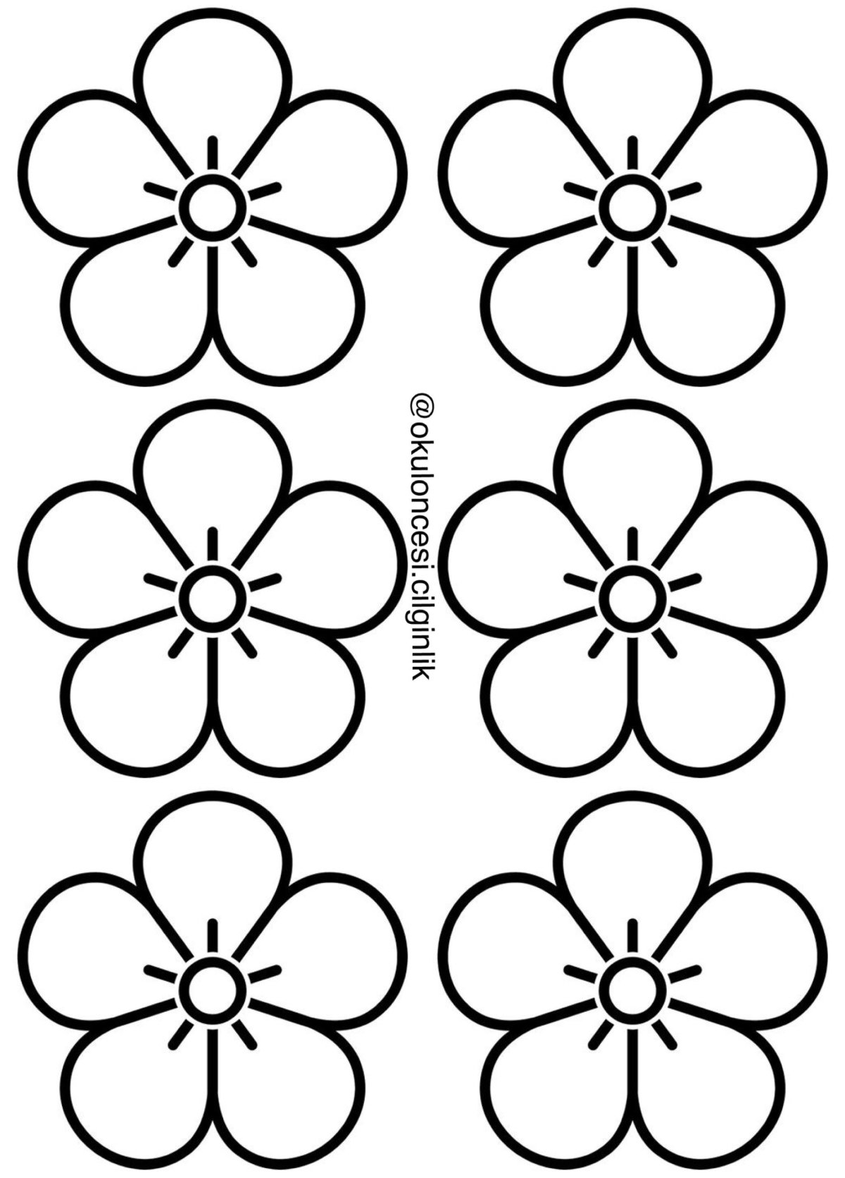 Трафареты маленьких цветов