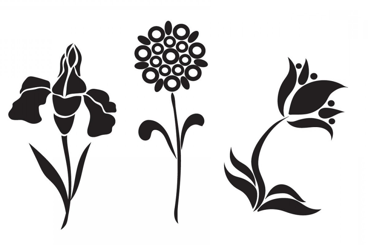 Стилизованный богатый цветок