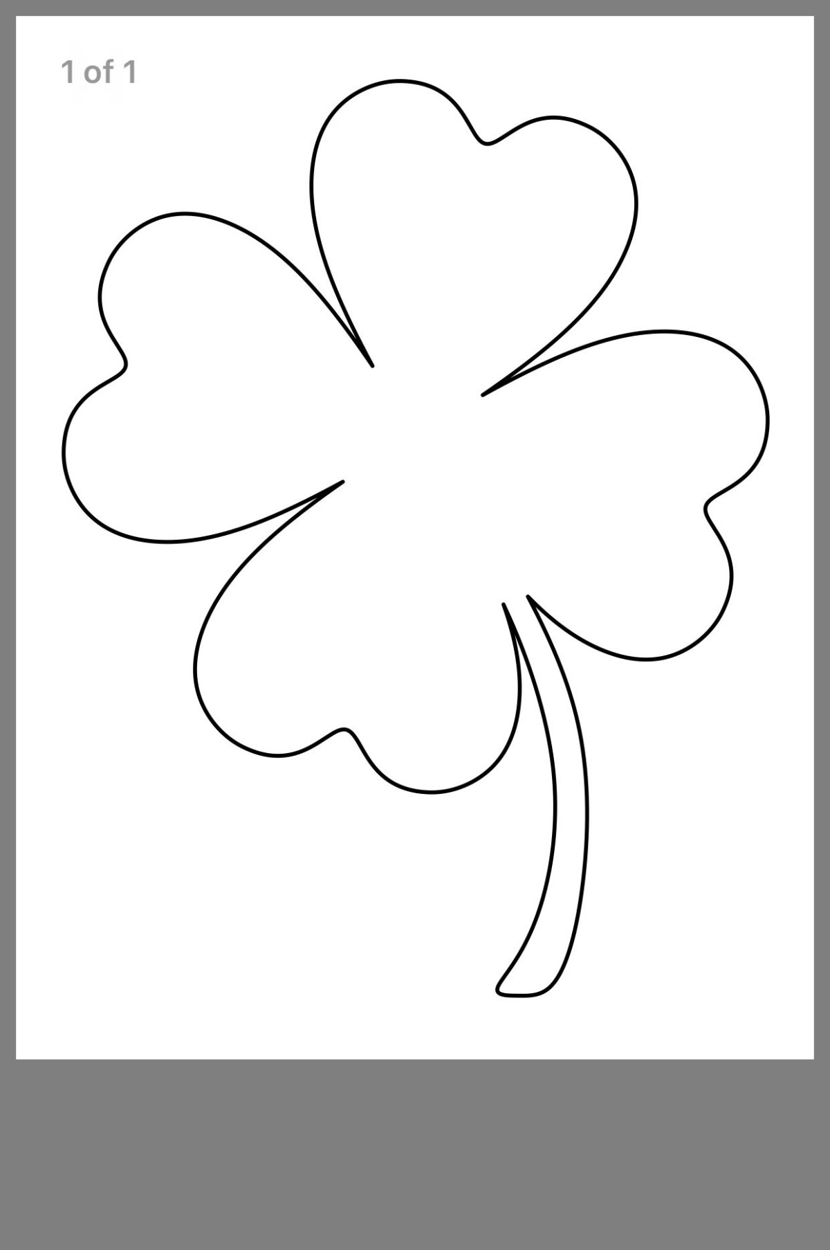 Четырехлистный Клевер контур