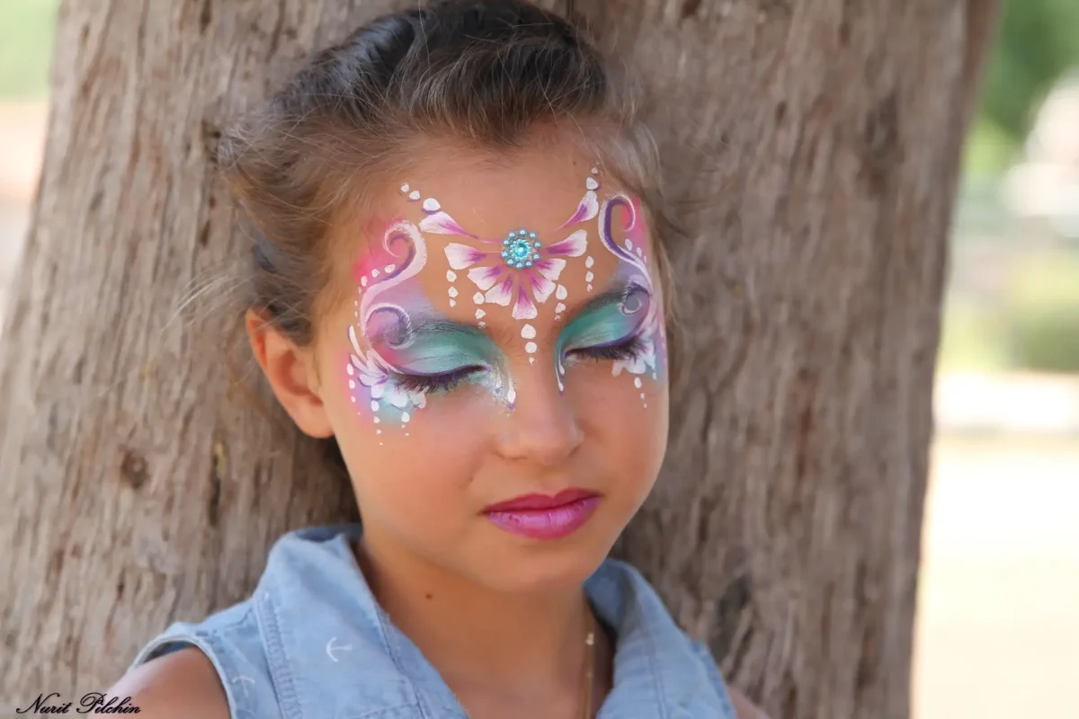 Красивый аквагрим для детей