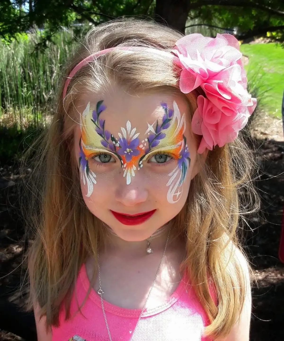 Аквагрим бабочка для девочки