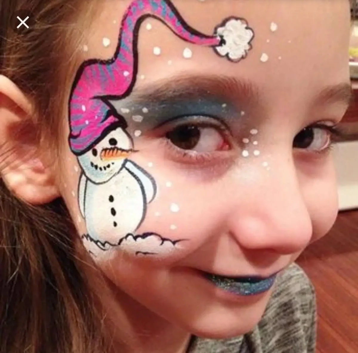 Аквагрим на новый год