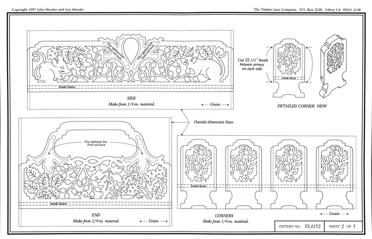 Шкатулки из фанеры своими руками чертежи и схемы сборки