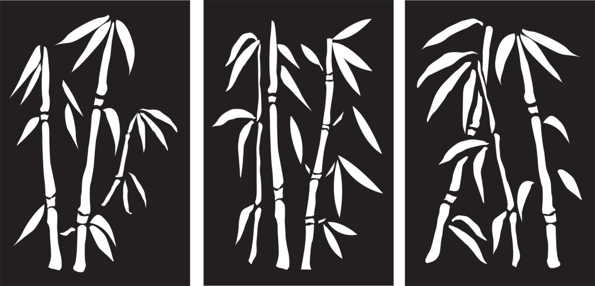 Трафареты природы для стен