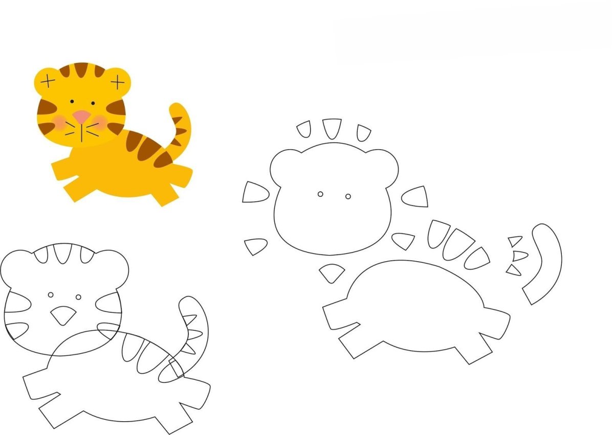 Животные из фетра шаблоны