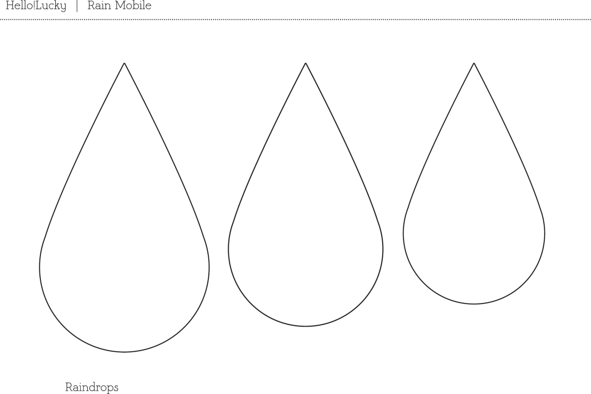 Капли шаблоны для вырезания