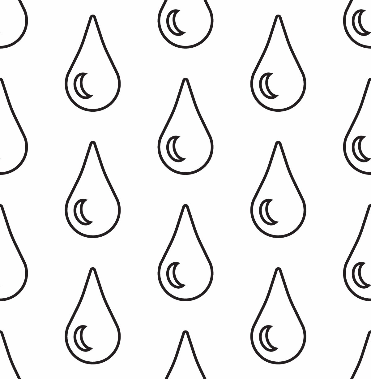 Вытынанки капли дождя