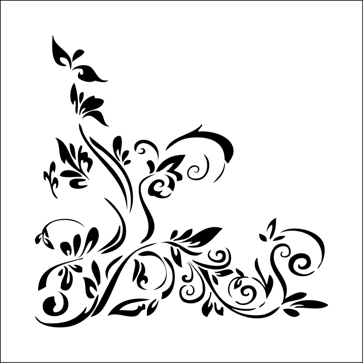 Трафареты для декора угол