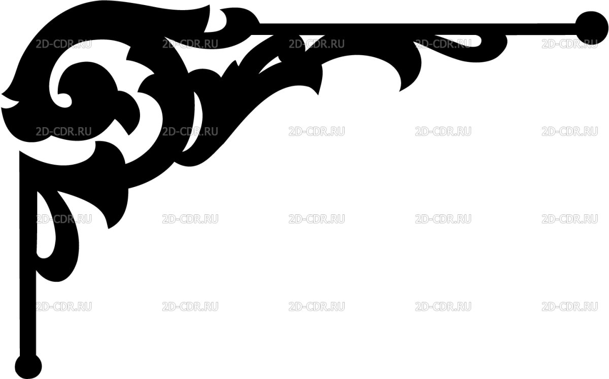 Угловые узоры для резка