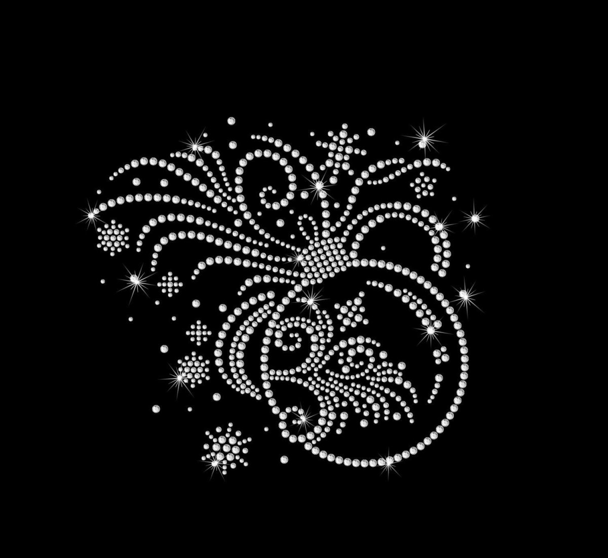 Трафарет для страз бабочки