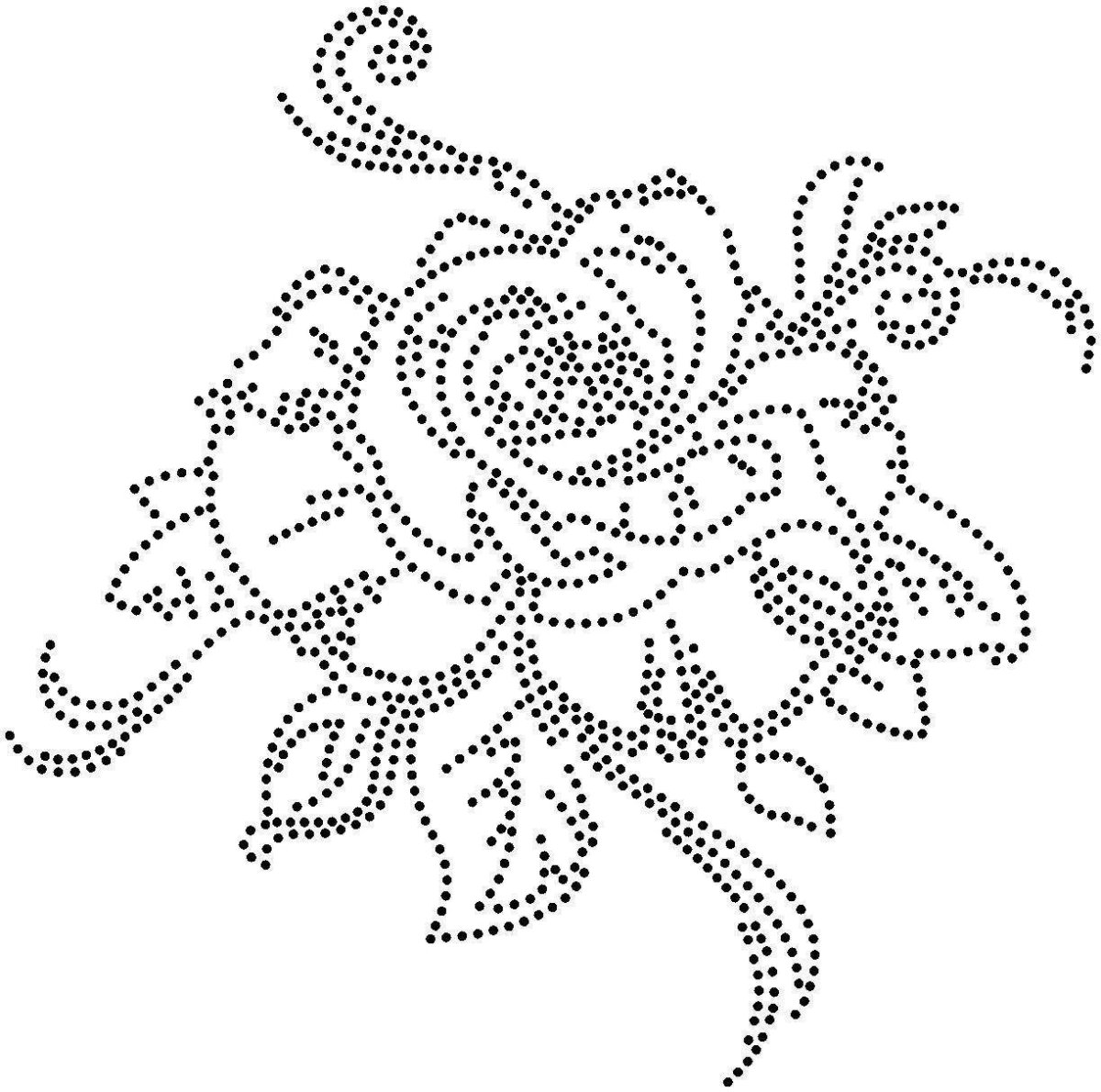 Трафарет из страз