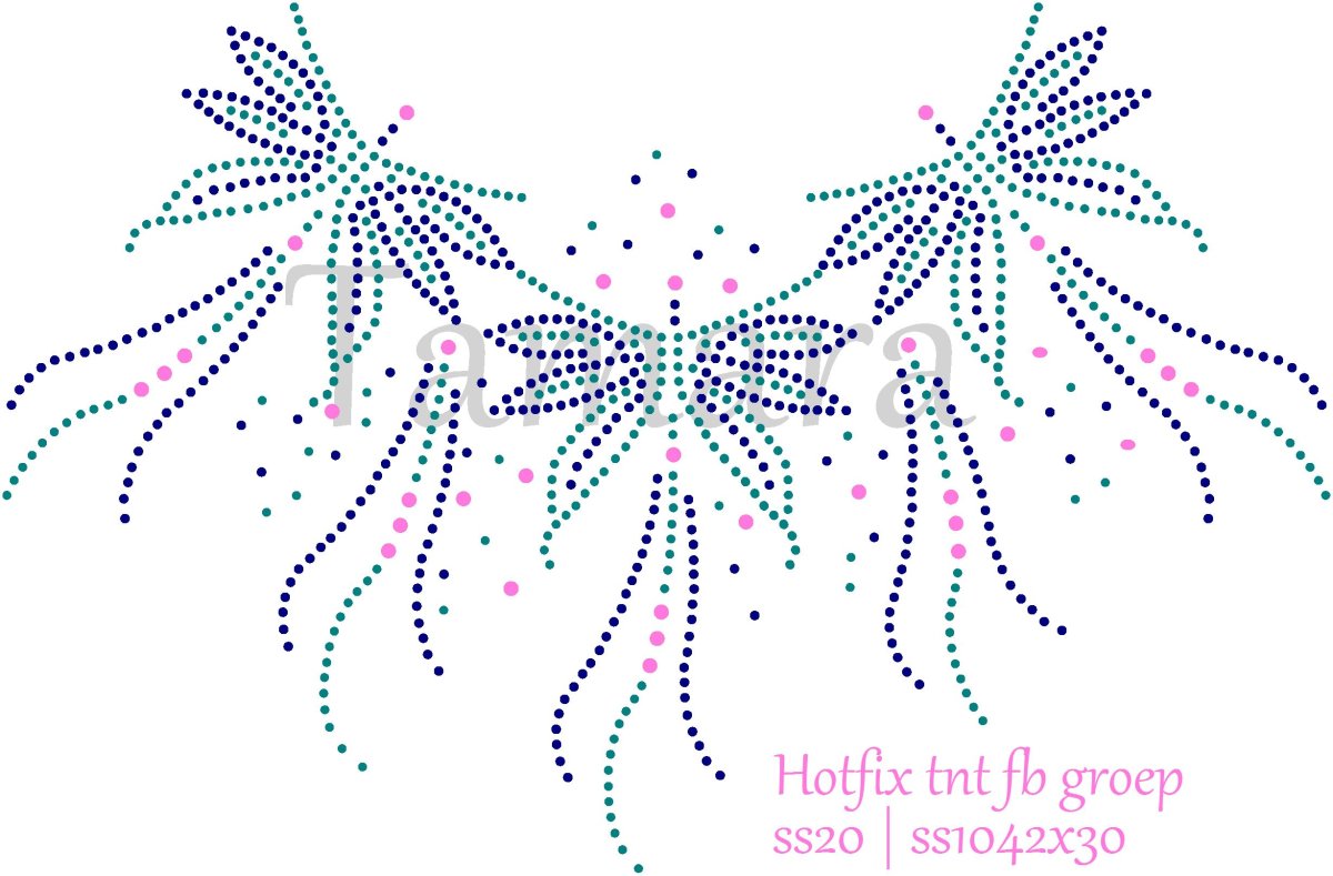 Красивые узоры из страз