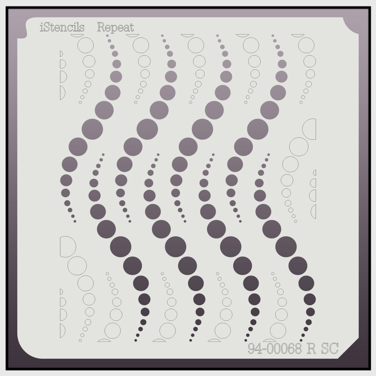 Трафарет пластик "Сова" 9х9 см