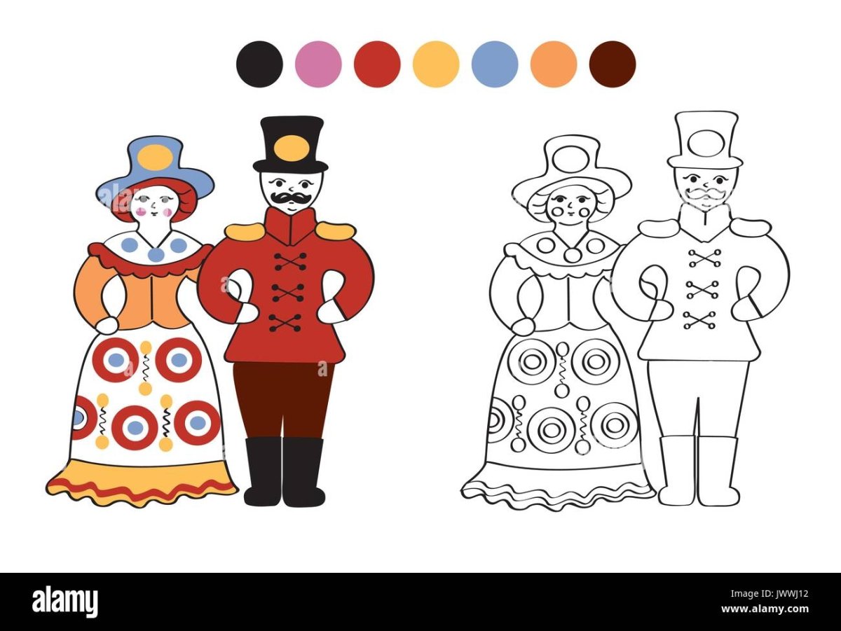 Глиняная игрушка вектор