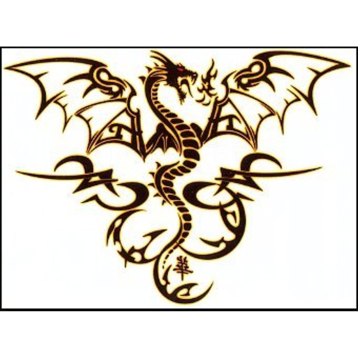 Трафареты драконов