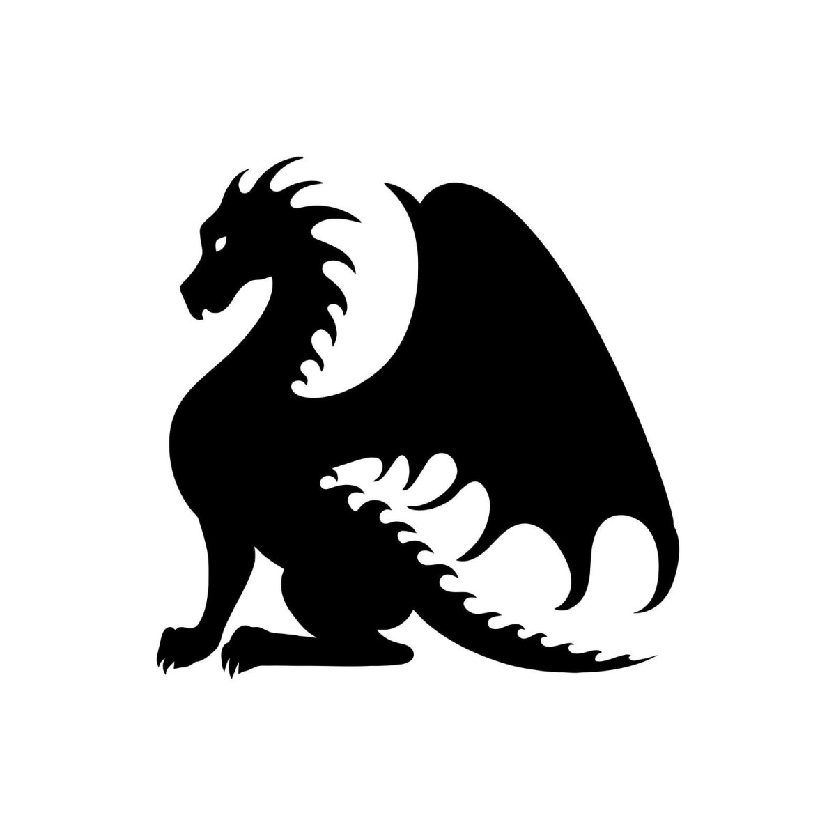 Огнедышащий дракон тату эскиз