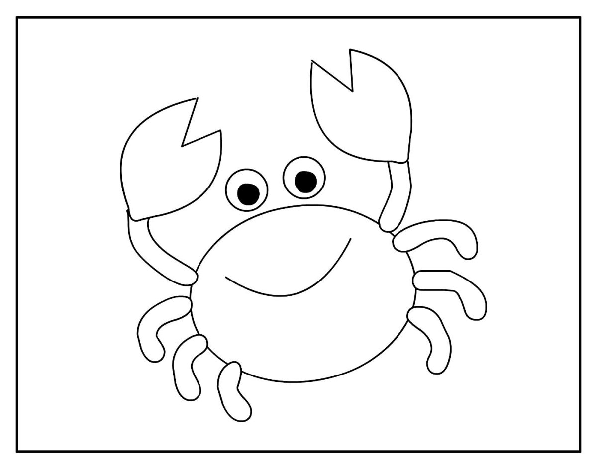 Трафарет "морские обитатели"