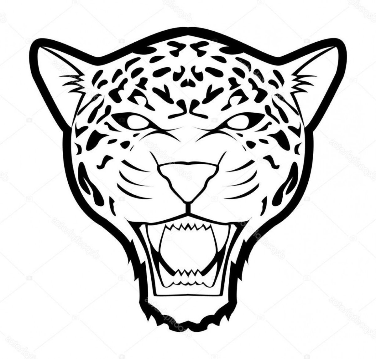 Овчарка трафарет