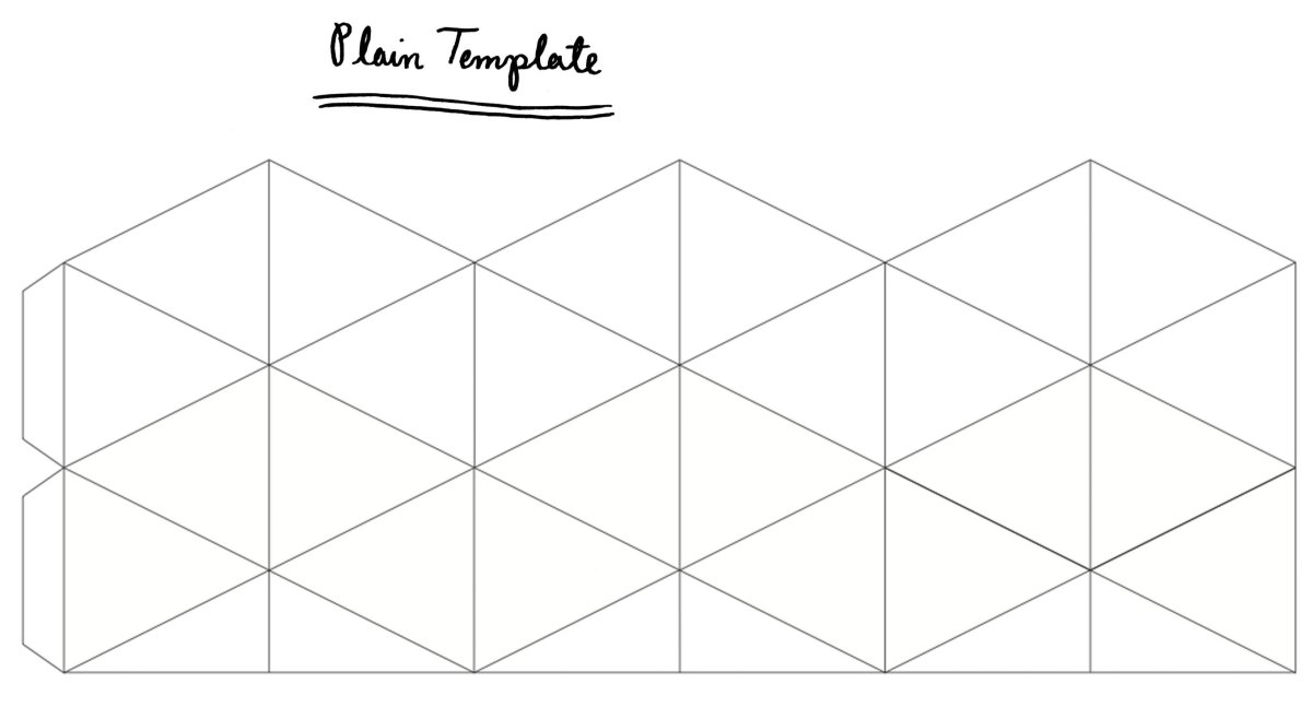 Развертка шестигранника