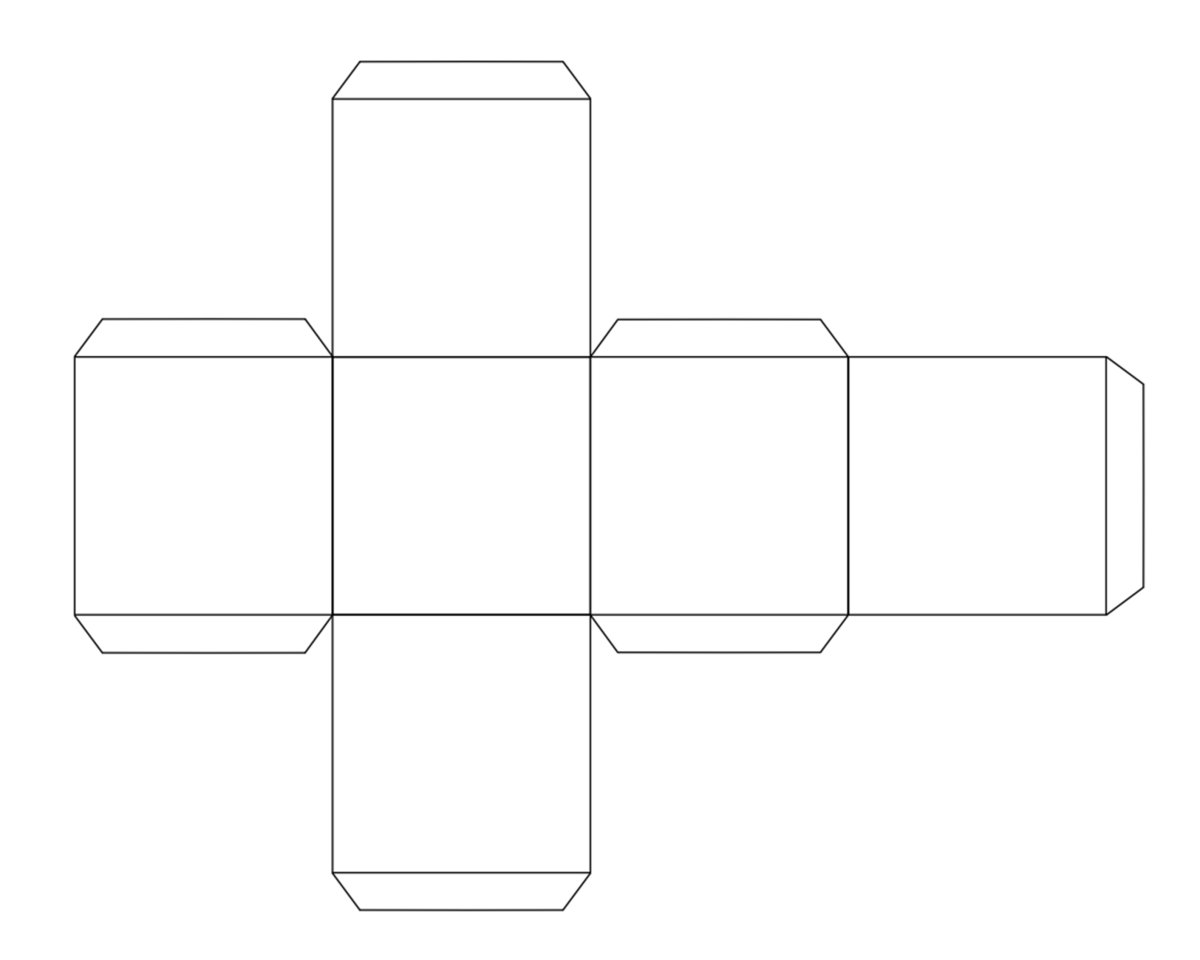 Развёртка Куба 10х10 см