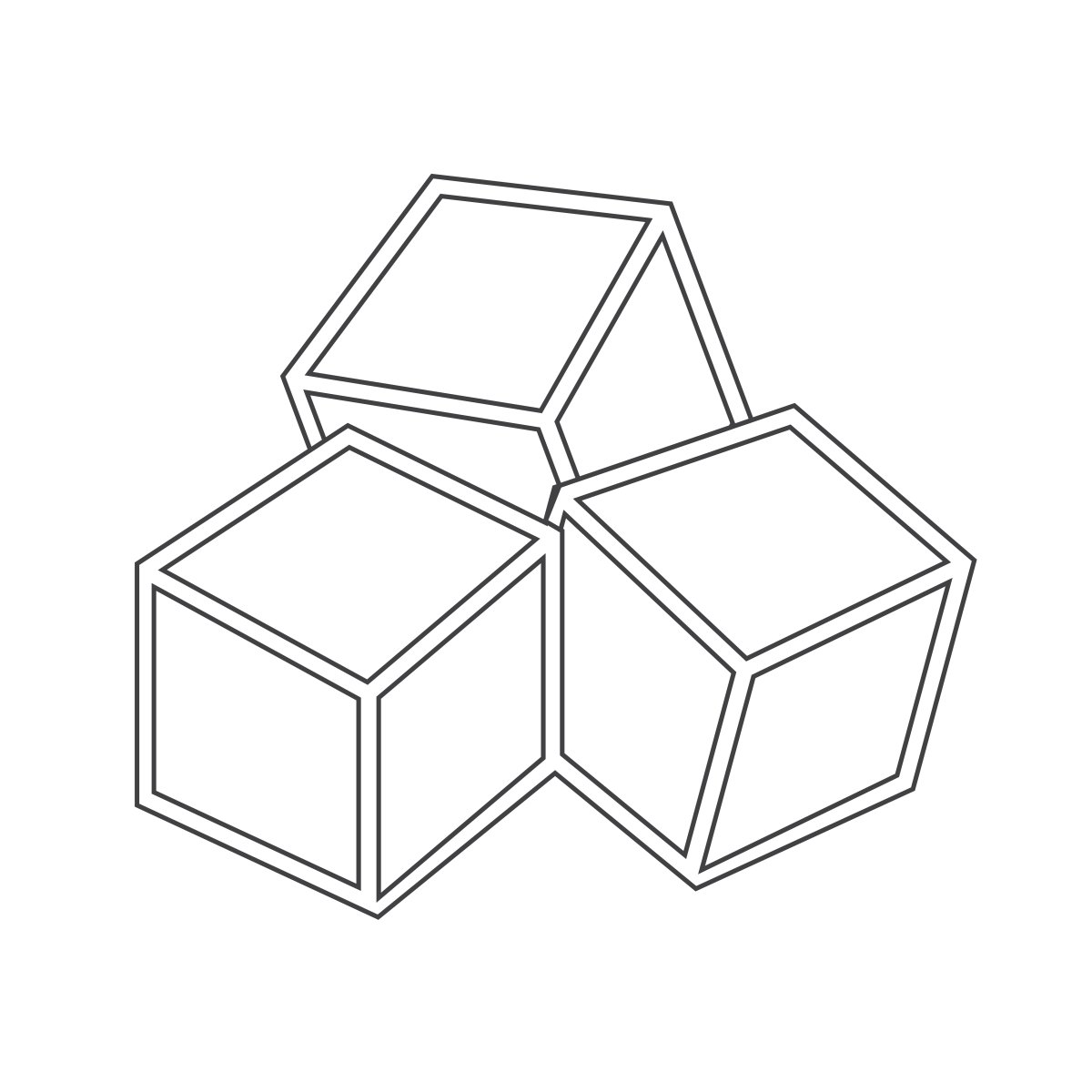 Развёртка параллелепипеда для склеивания