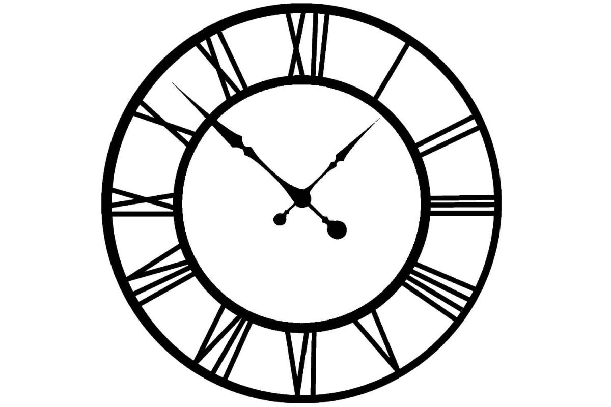 Электронные часы рисунок карандашом