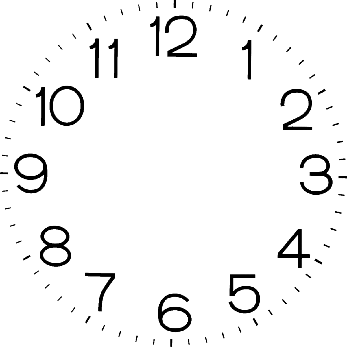 Часы раскраска для малышей