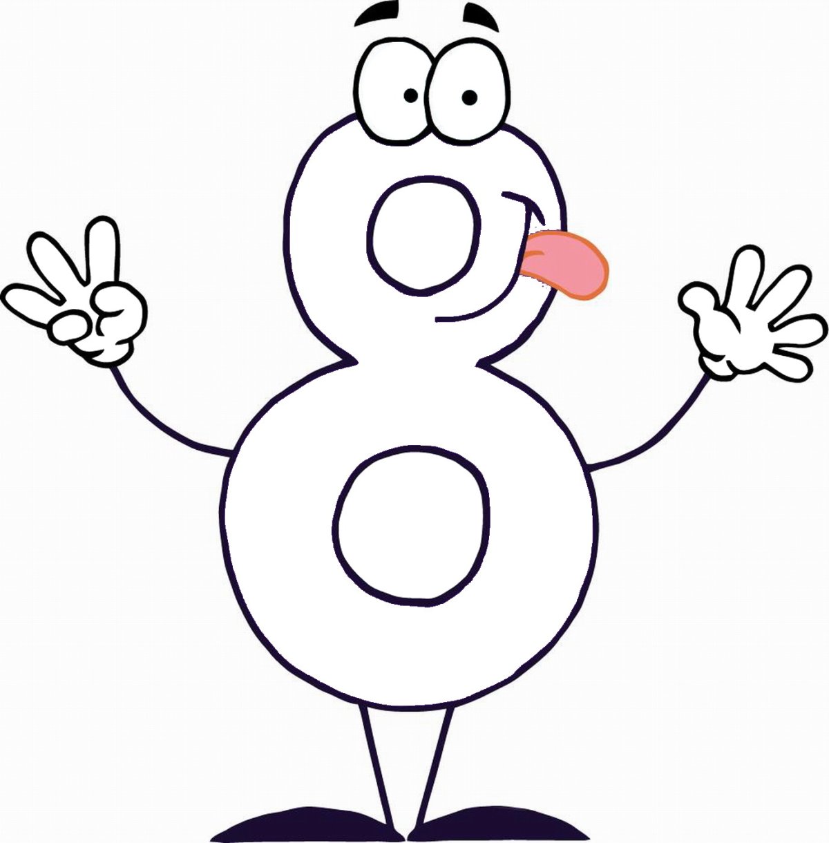 Трафарет для торта цифра