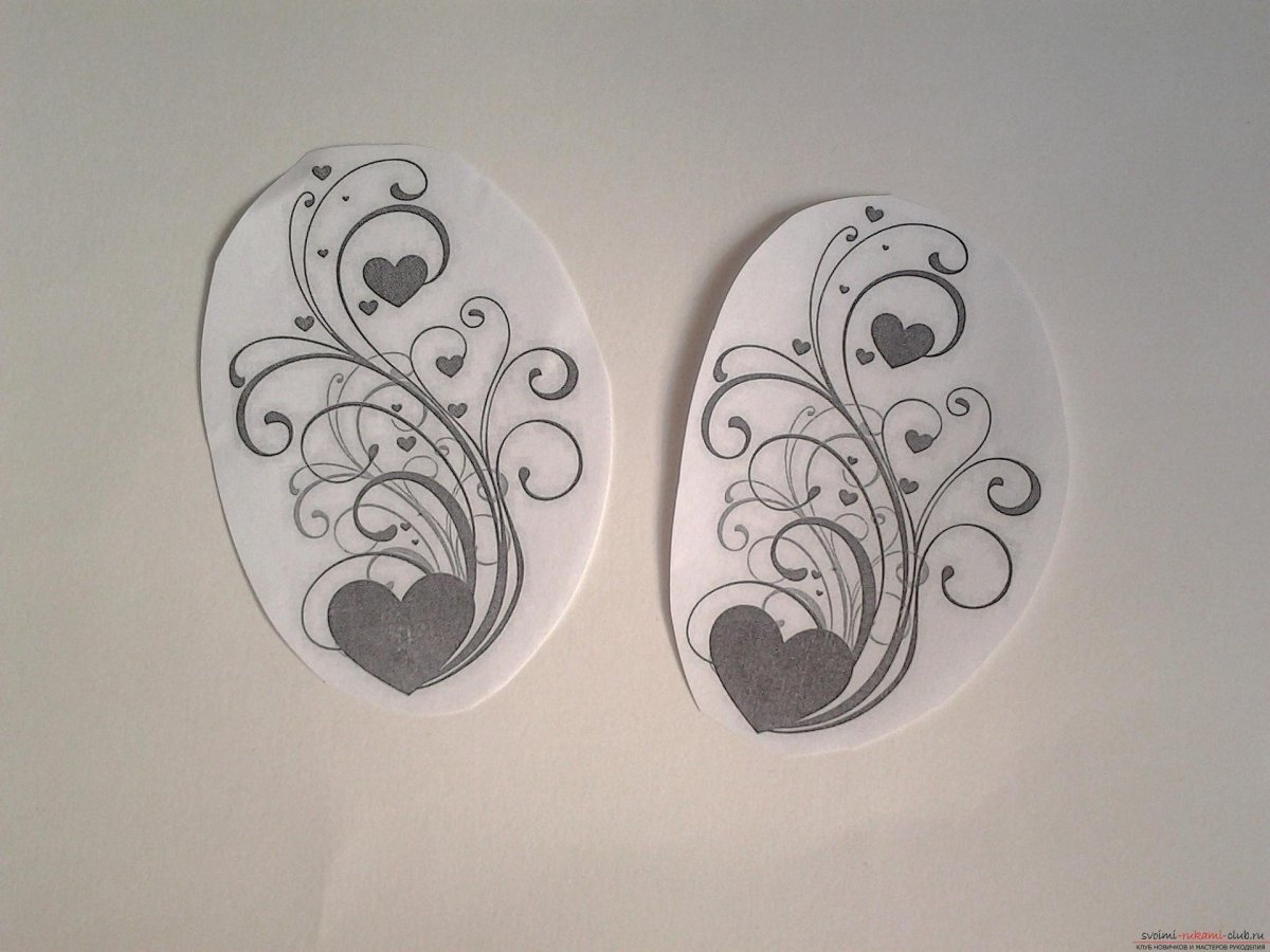 Трафареты для декора бокалов