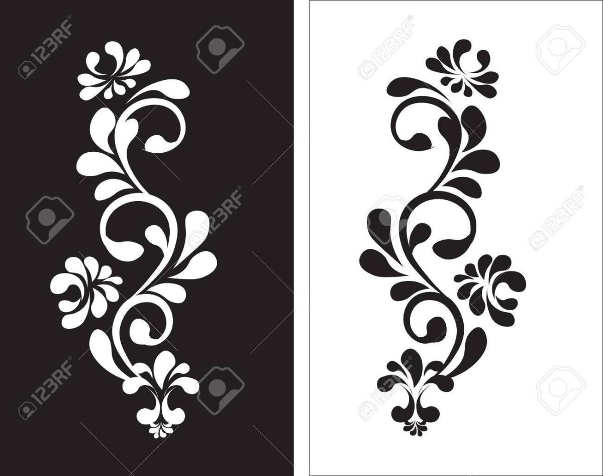 Узоры для бокалов трафарет