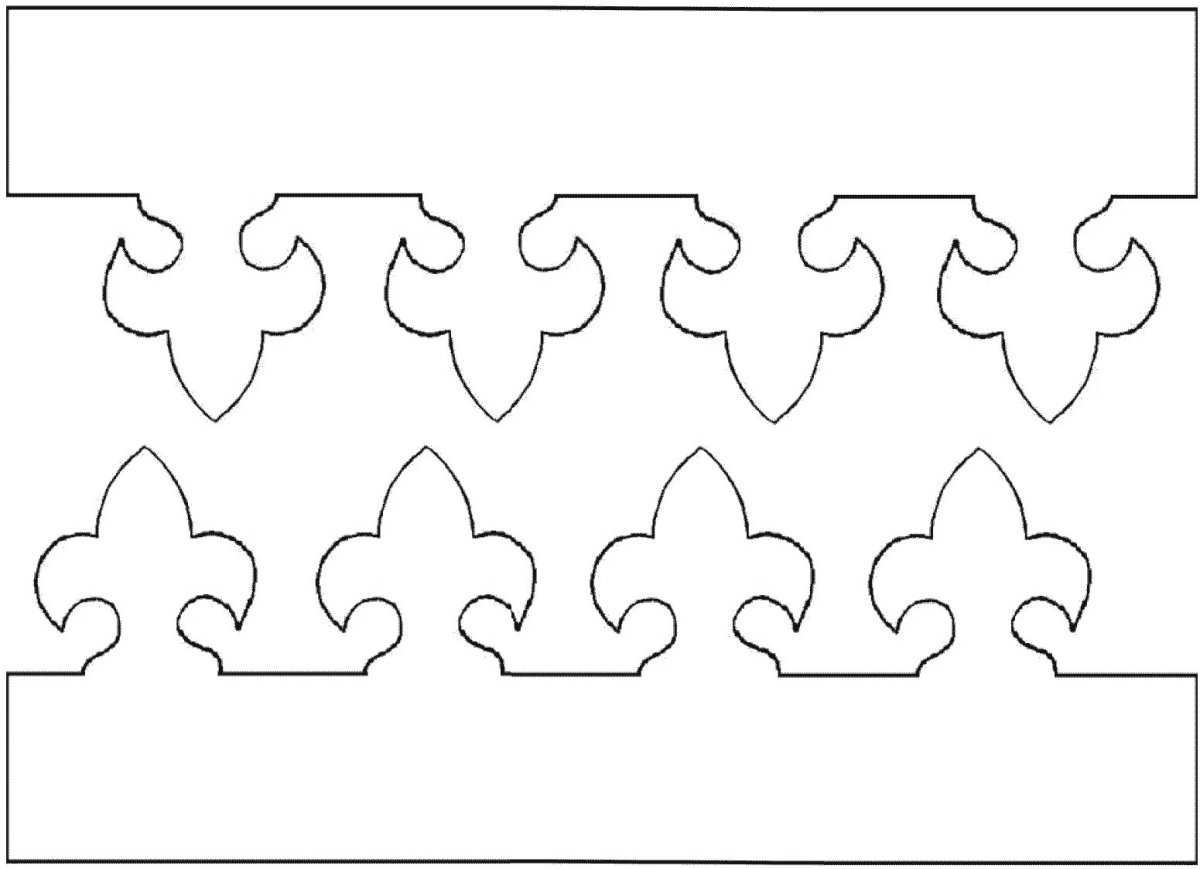 Корона трафарет для вырезания