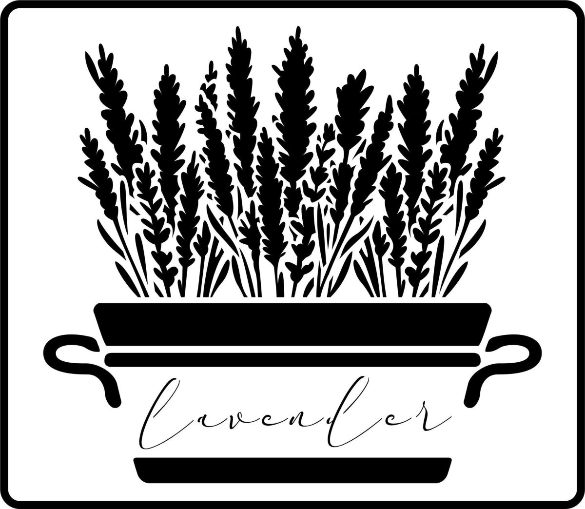 Трафареты для декора Лаванда