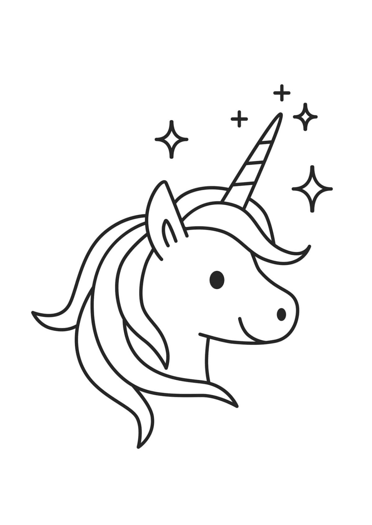 Трафарет единорожки