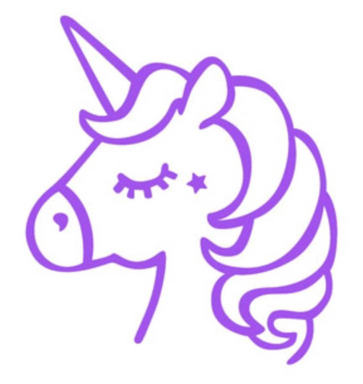 Трафарет единорога для д