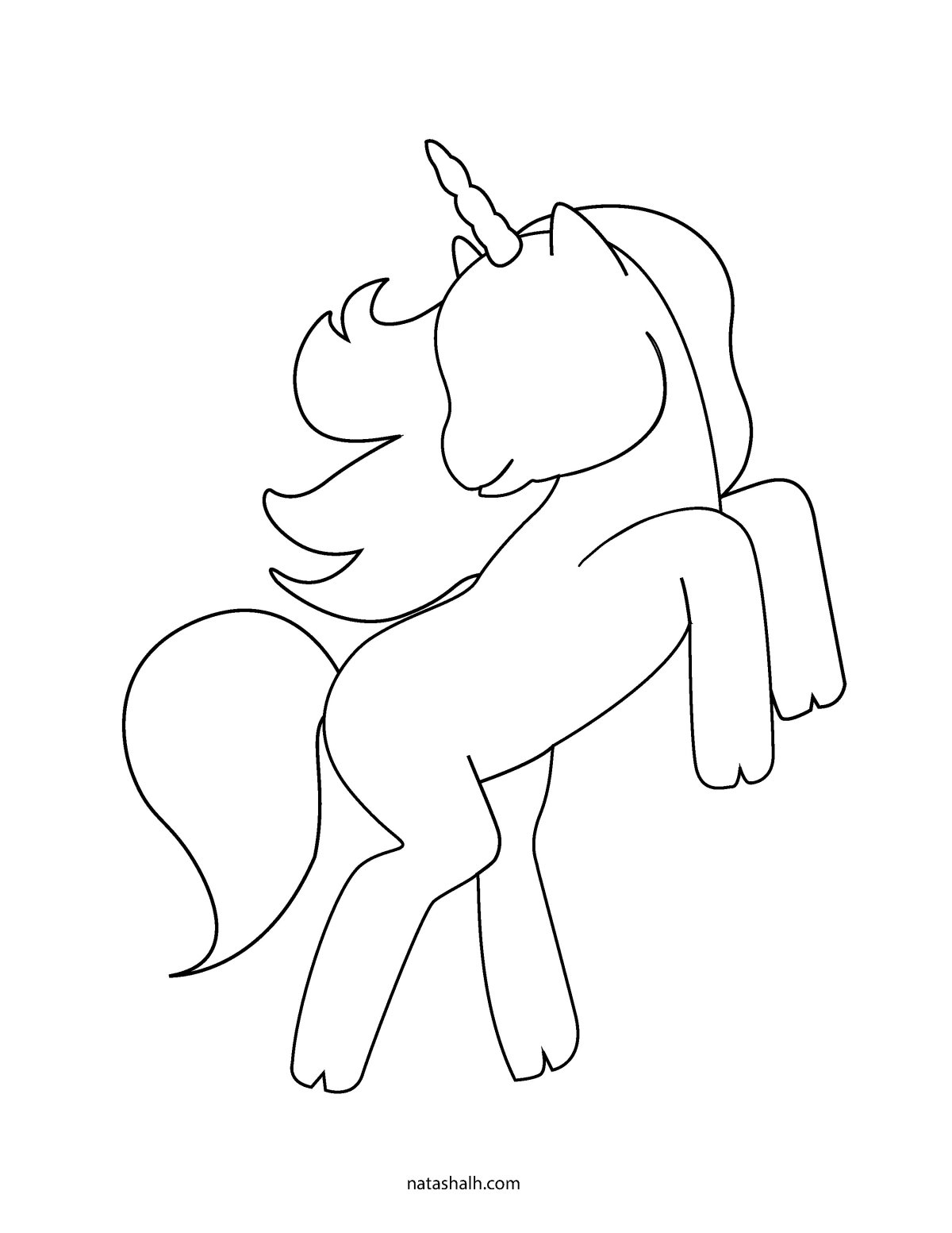 Голова единорога раскраска