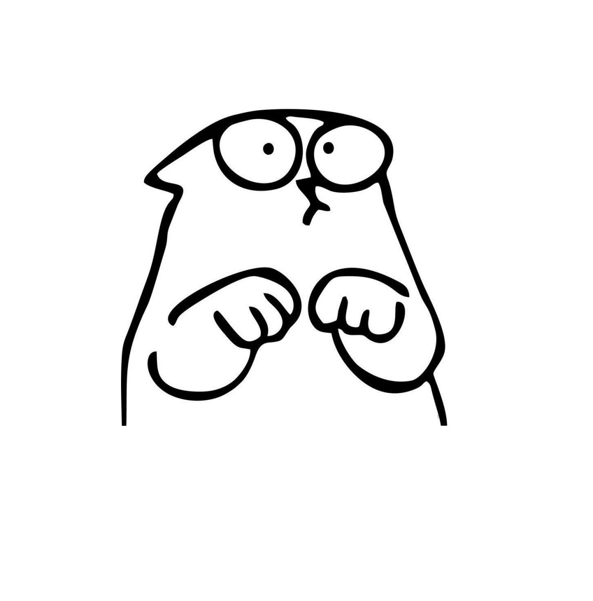 Кот Саймон вектор