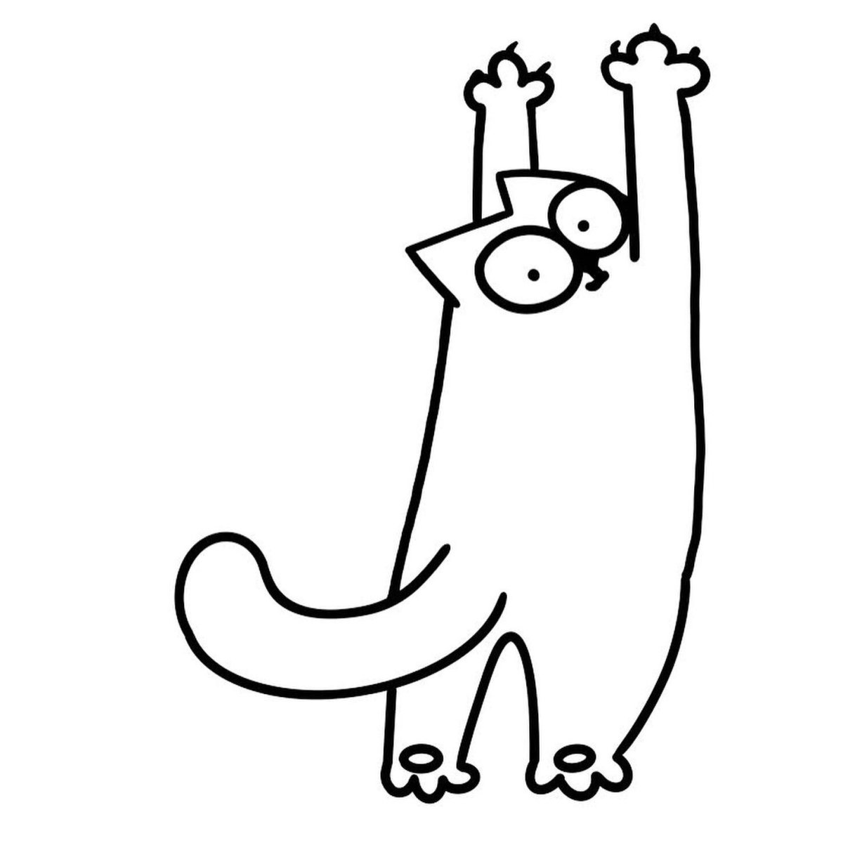 Котики для срисовки