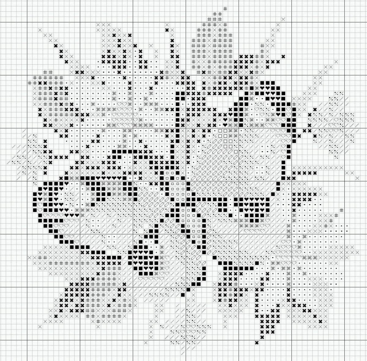 Вышивка крестом подушки схемы