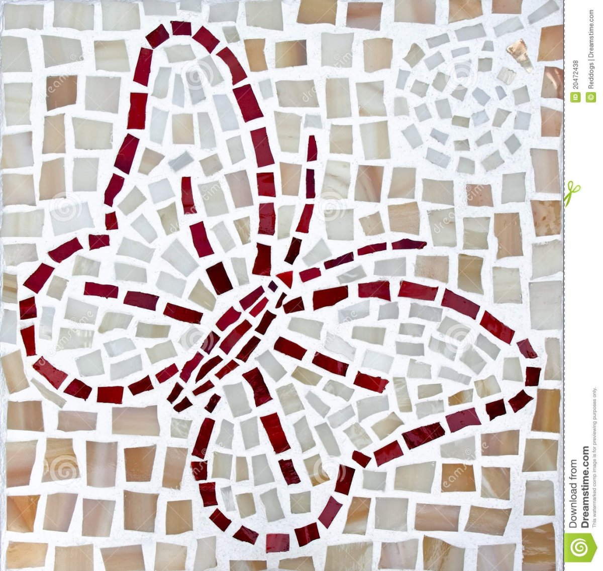 Трафарет мозаика для стен