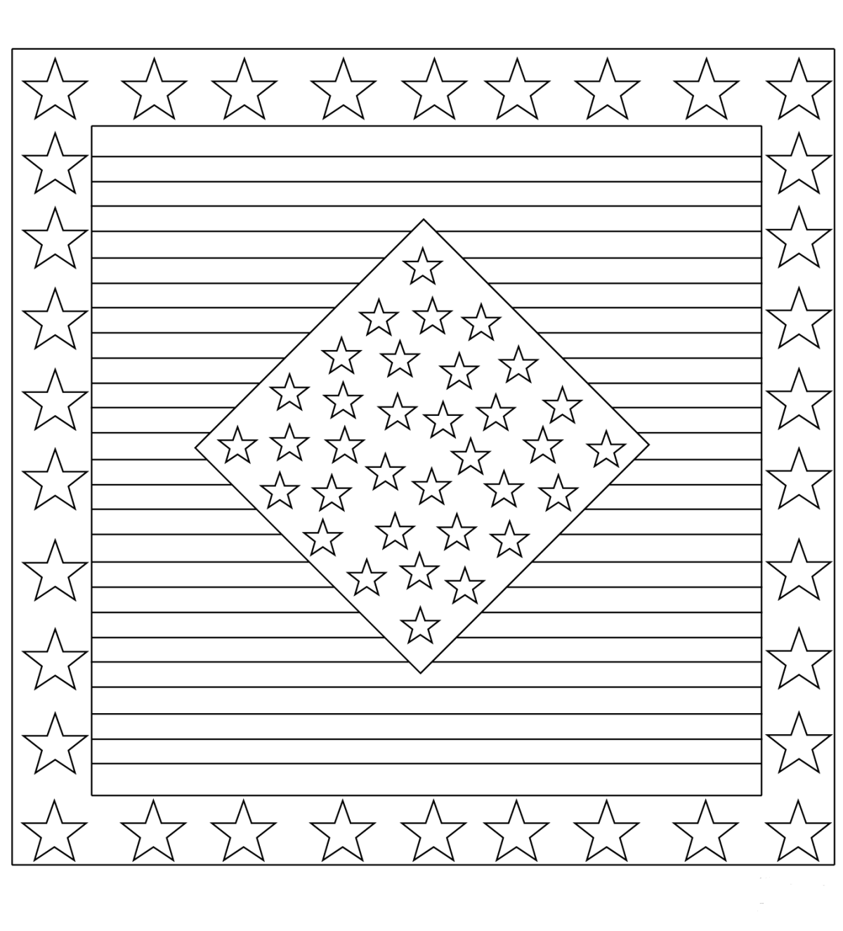 Платок раскраска для детей