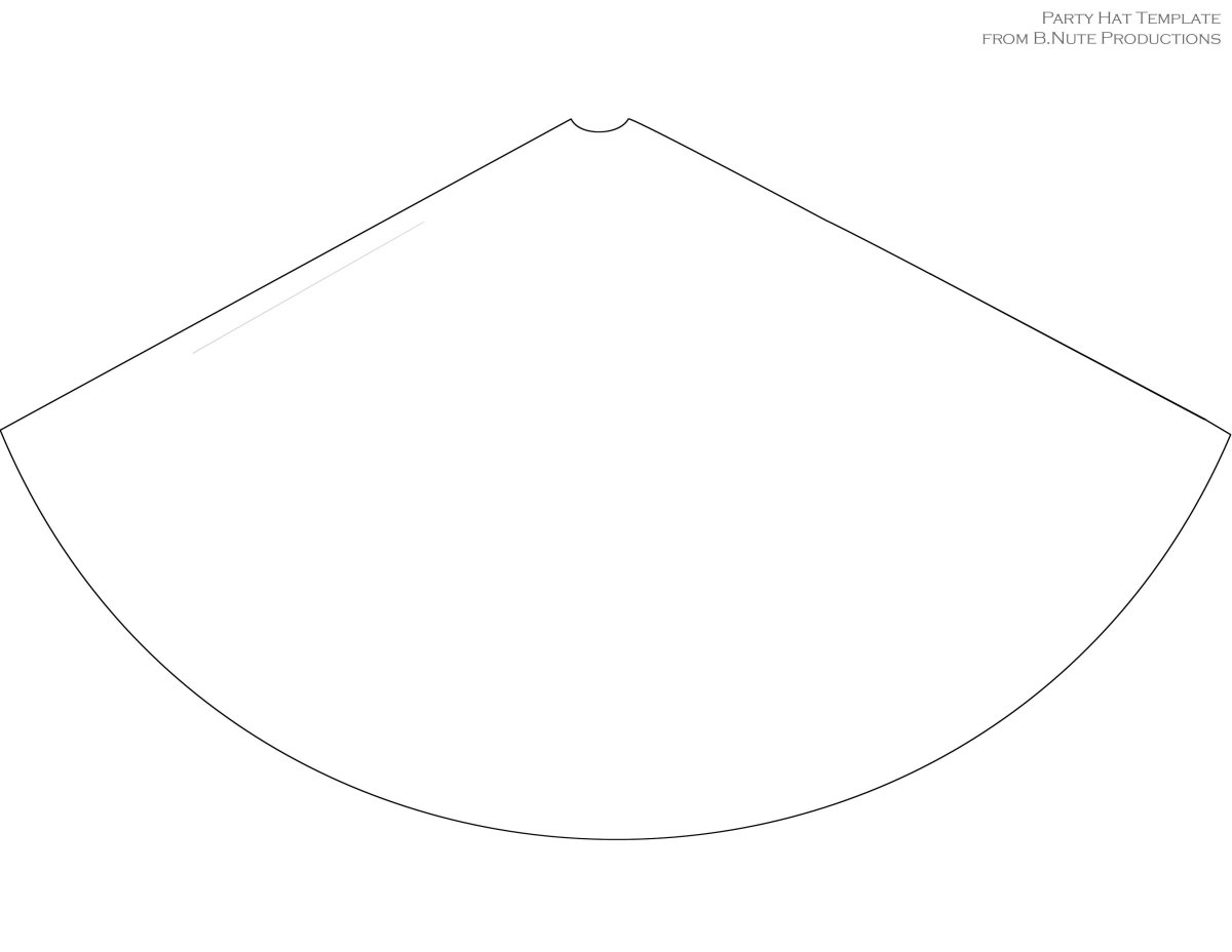 Конус развертка для склеивания а4
