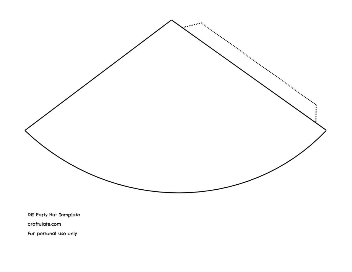 Развёртка конуса для склеивания