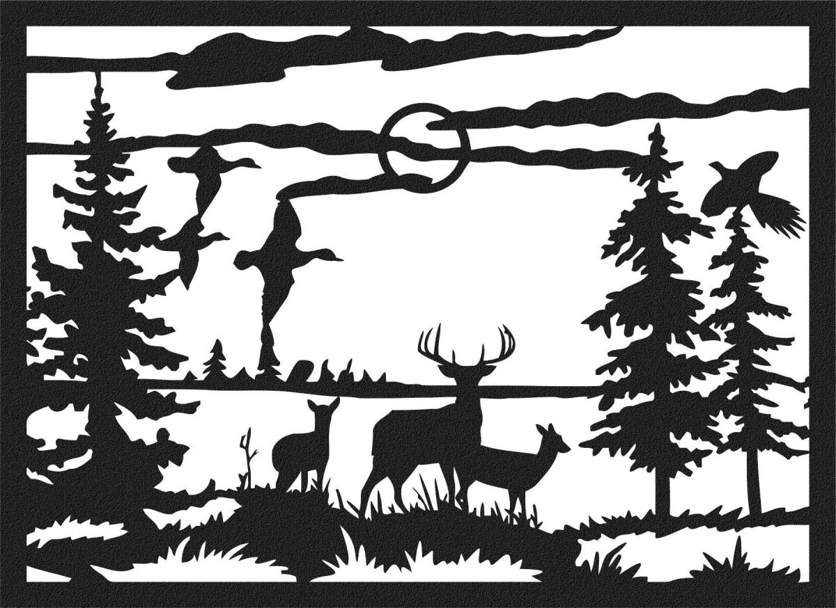 Силуэтное Выжигание по дереву