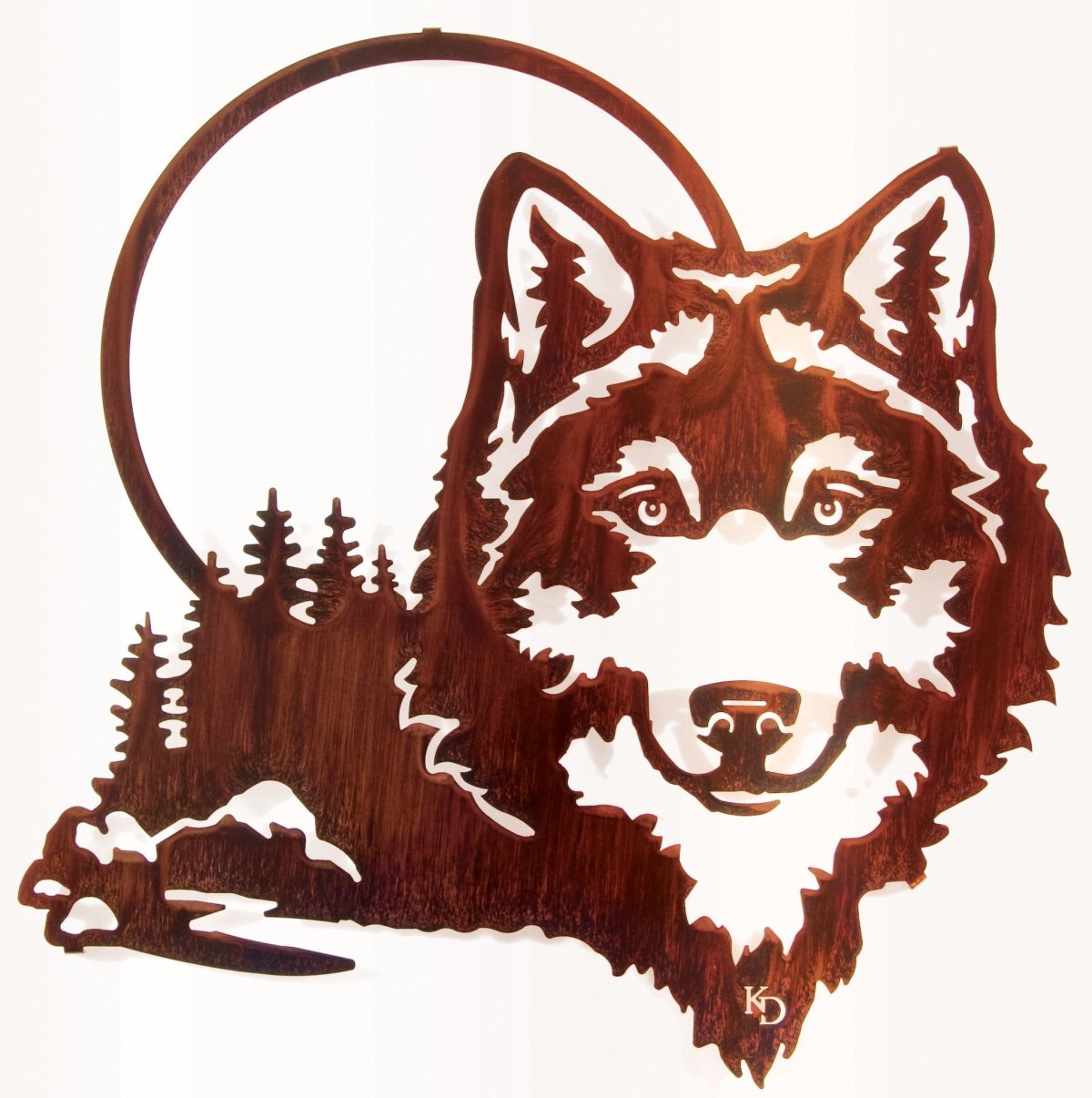 Трафарет волка