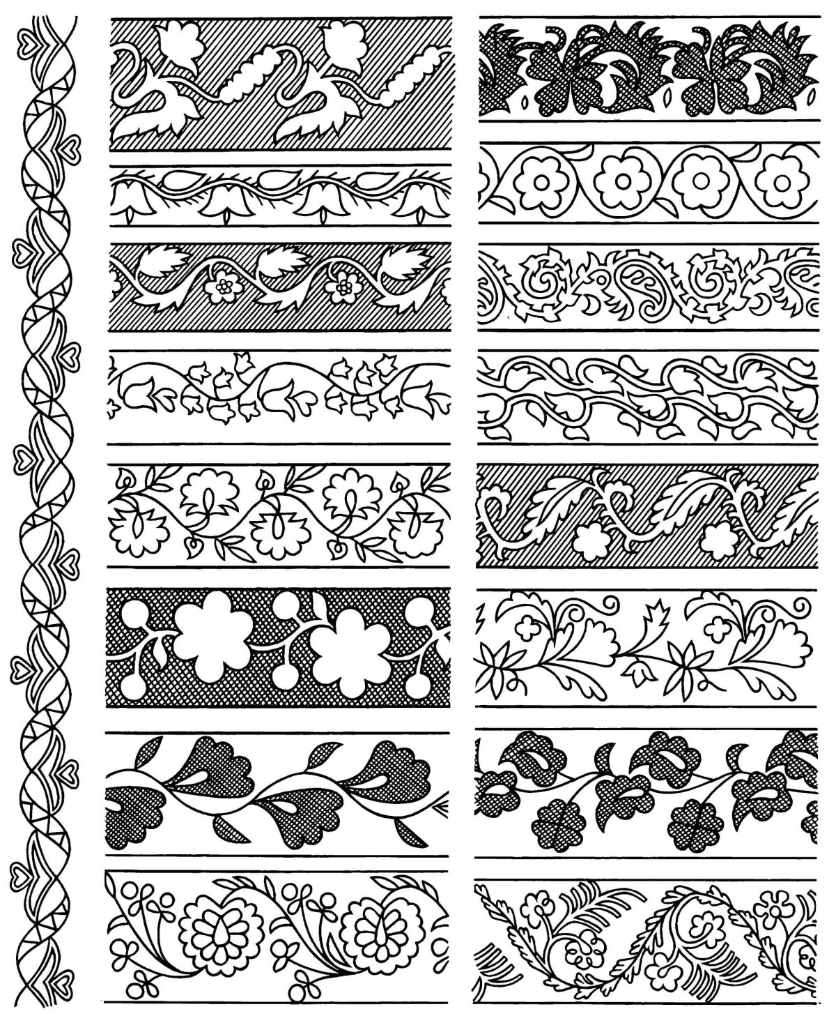 Угловые трафареты для декора